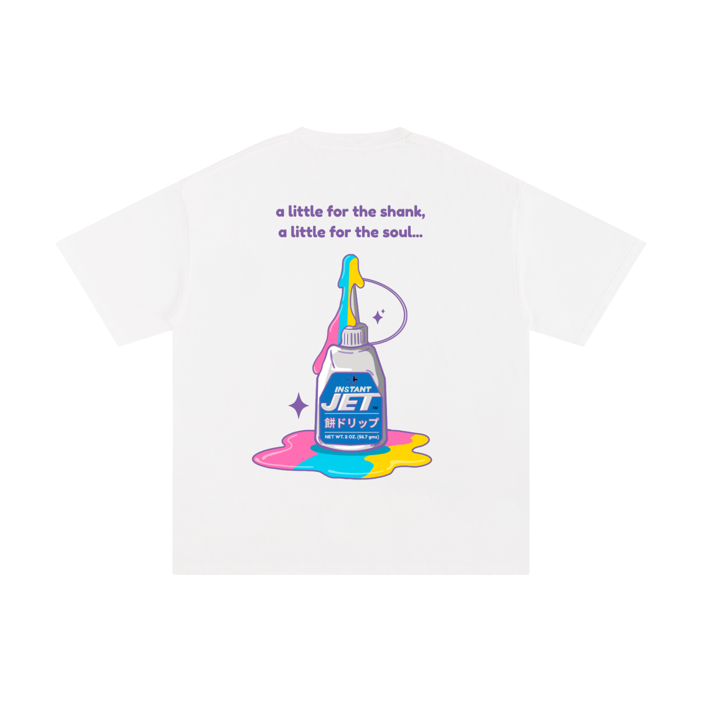 Jet Glue Tee – “A Little for the Shank, A Little for the Soul” Limited Edition Graphic