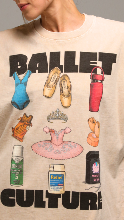 Ballet Culture Tee – Limited Edition Graphic // Women - Apricot