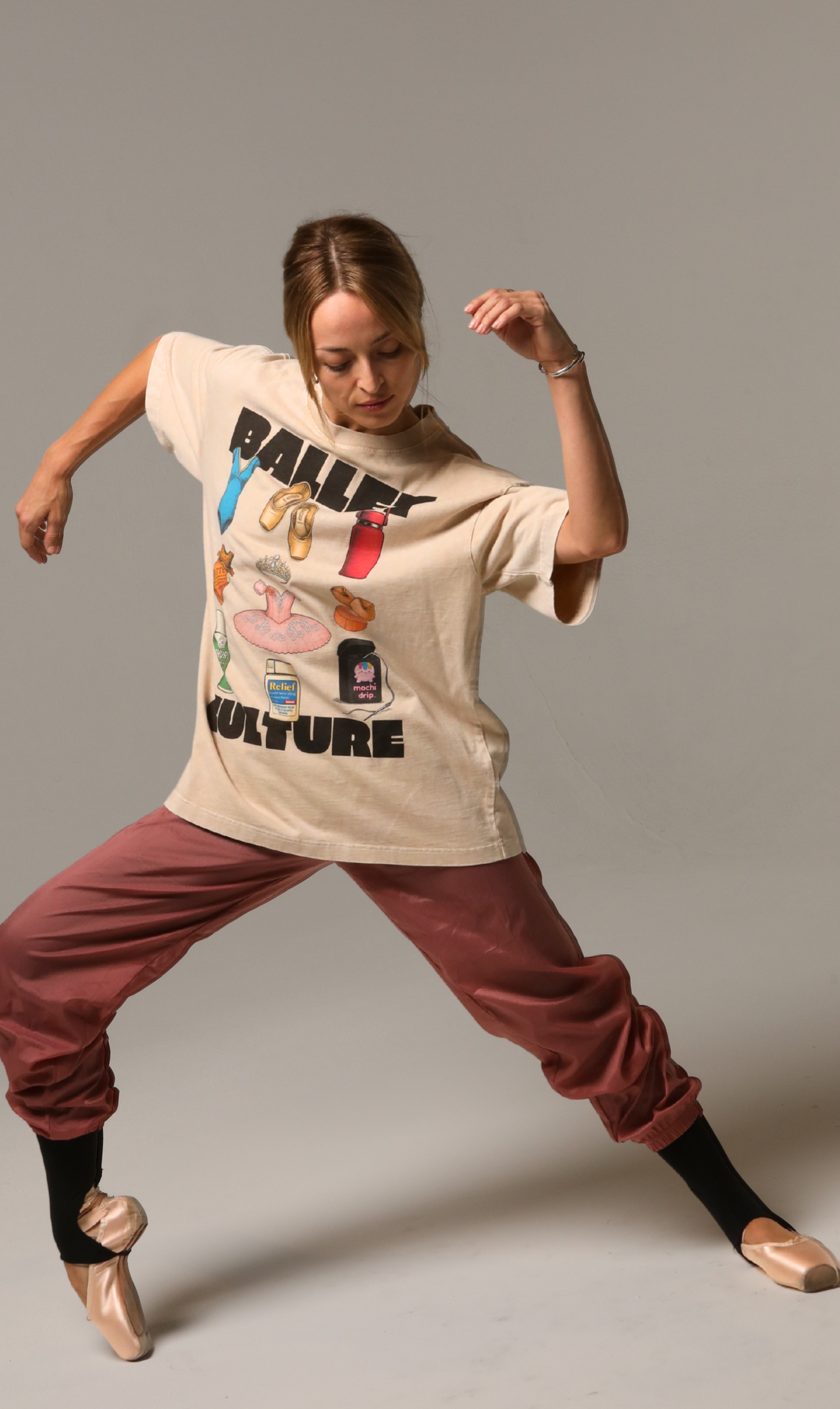 Ballet Culture Tee – Limited Edition Graphic // Women - Apricot