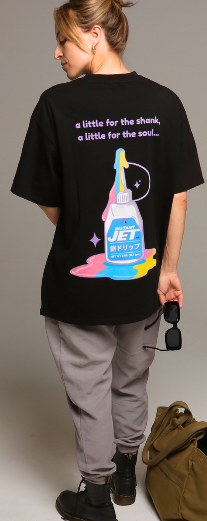 Jet Glue Tee – “A Little for the Shank, A Little for the Soul” Limited Edition Graphic
